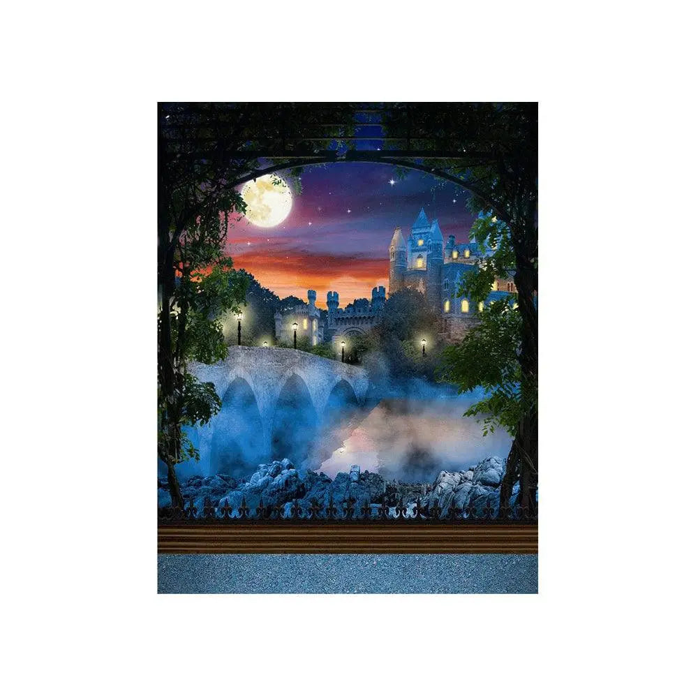 Enchanted Castle Photography Backdrop Background - Basic 4.4 x 5