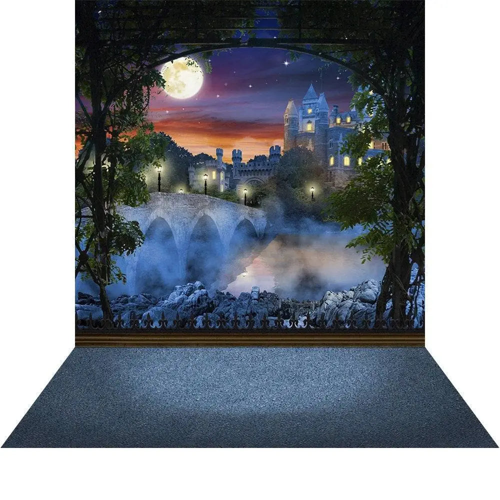 Enchanted Castle Photography Backdrop - Basic 8 x 16