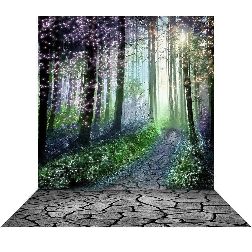 Enchanted Forest Fairy Tale Photo Backdrop - Basic 8 x 16