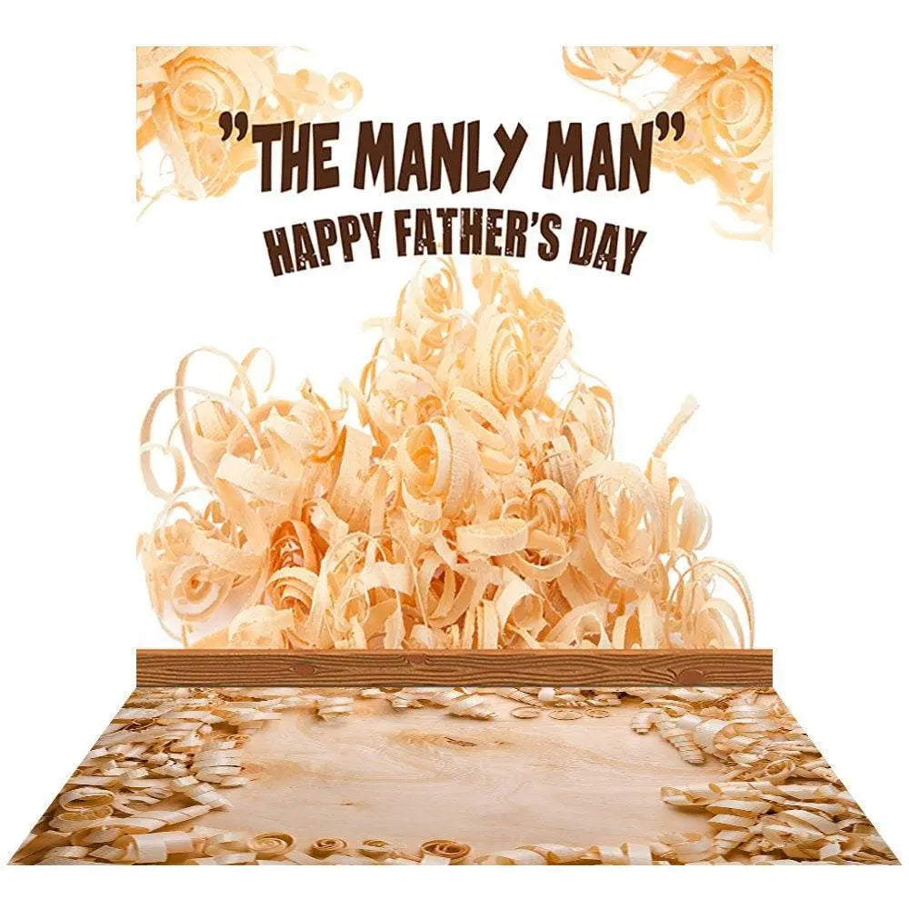 Father's Day Backdrop, Manly Man Photo Backdrop, Handyman Party Decor, Happy Birthday Backdrop, Photo Booth Prop - Pro 10 x 10