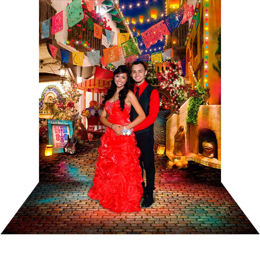 Cinqo de Mayo City Street Photo Backdrop