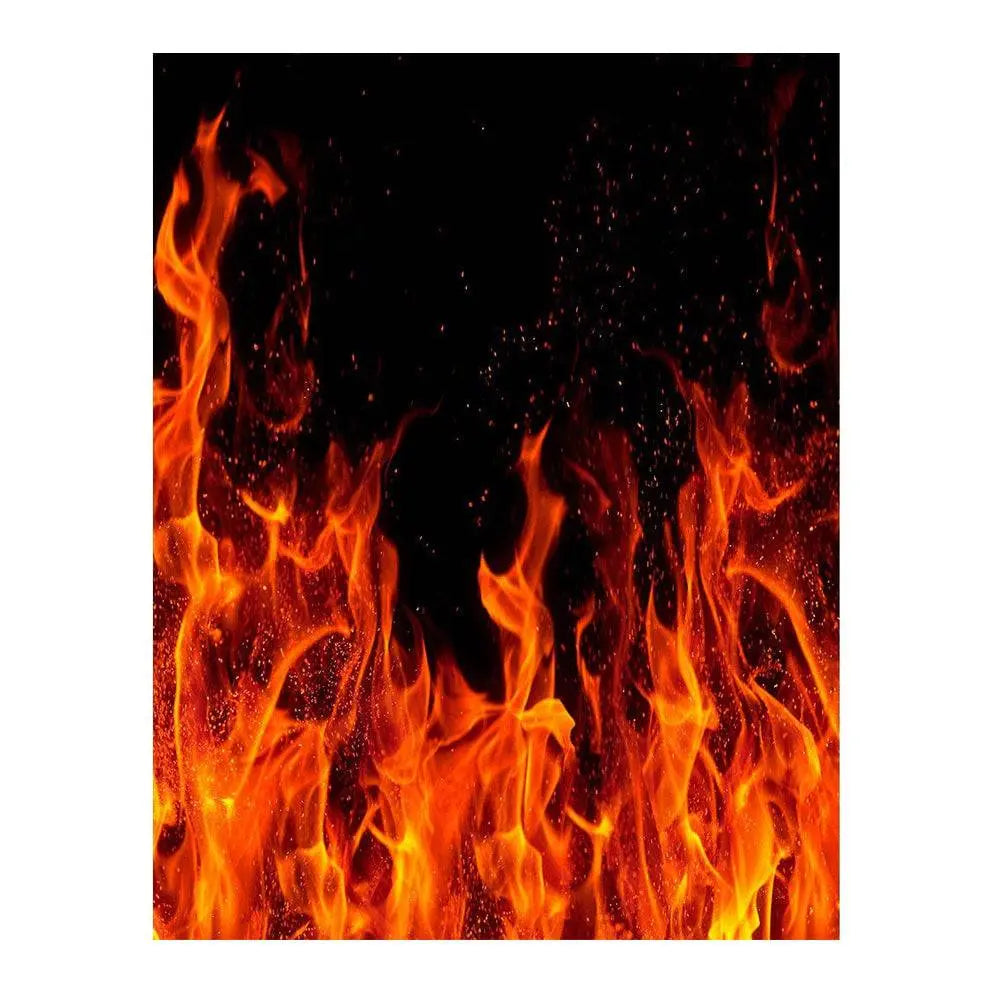 Fire On Black Photography Background - Basic 6 x 8