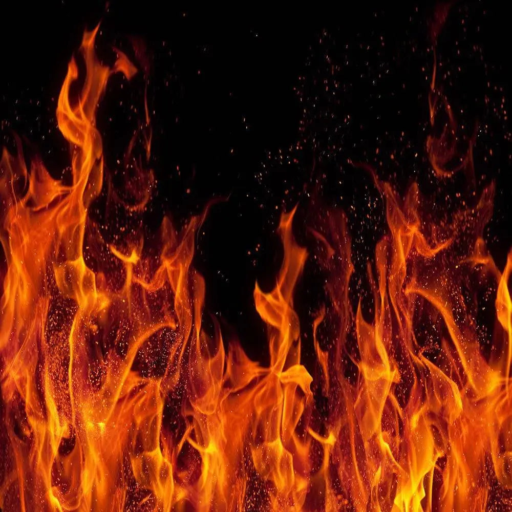Fire On Black Photography Background - Pro 10 x 8