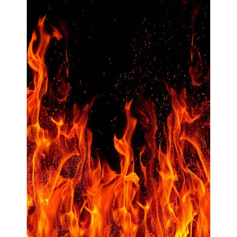 Fire On Black Photography Background - Pro 8 x 10