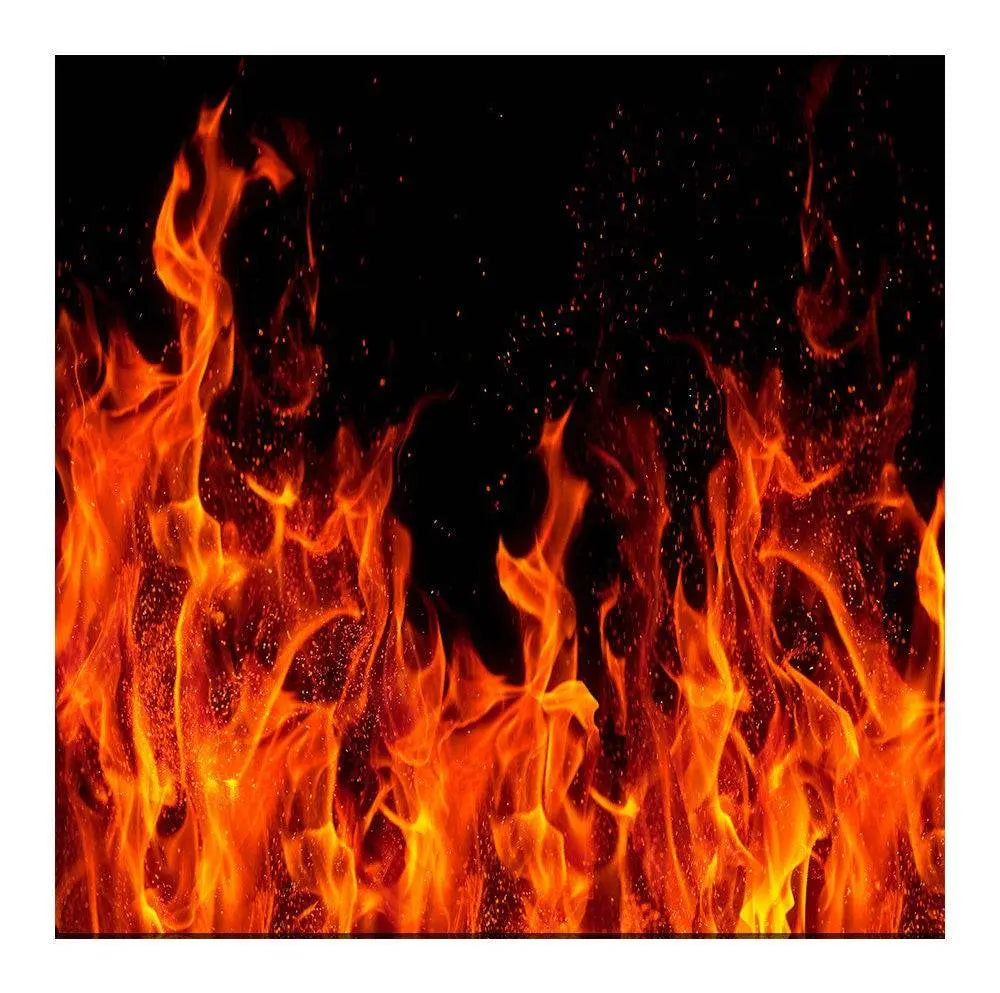 Fire On Black Photography Background - Pro 8 x 8