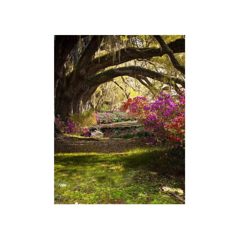 Wild Azalea Garden Photography Background - Basic 4.4 x 5