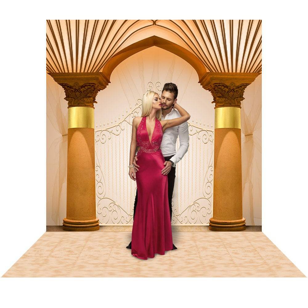 Formal Columns Archway Photography Background
