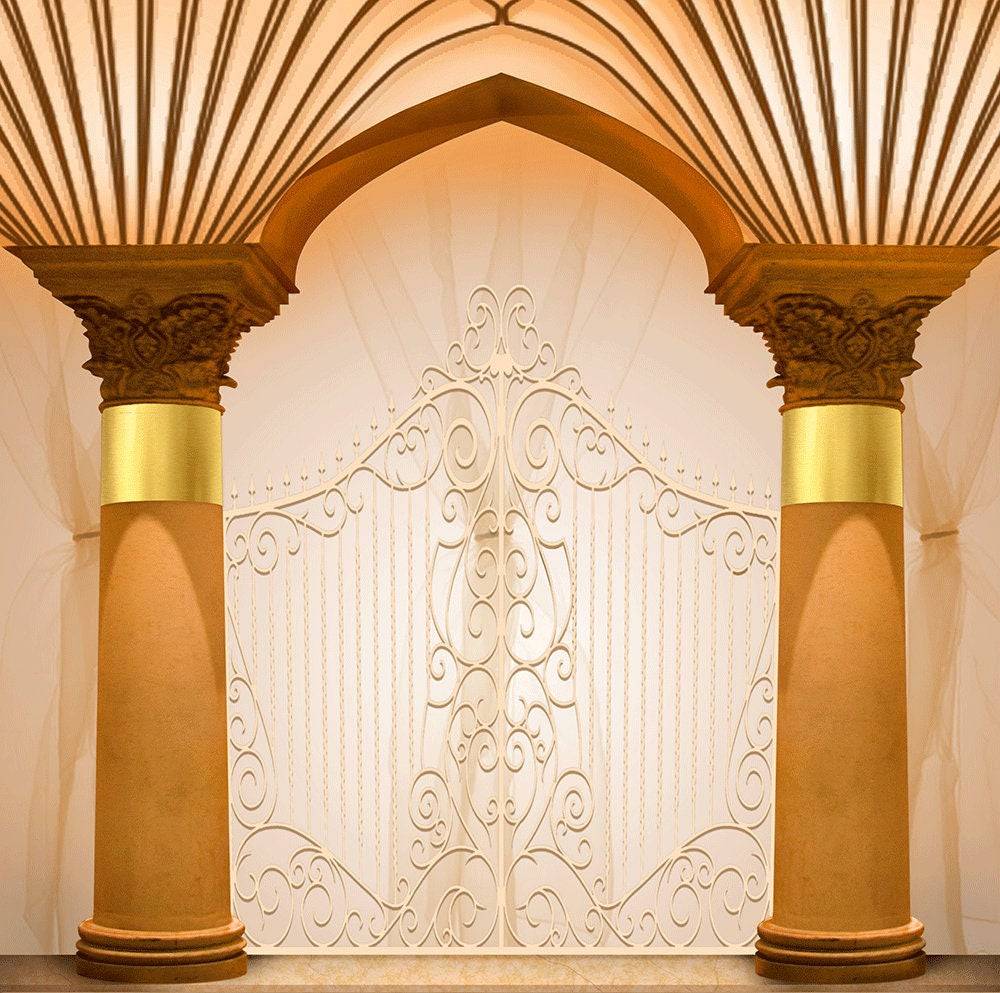 Formal Columns Archway Photography Background - Basic 10 x 8