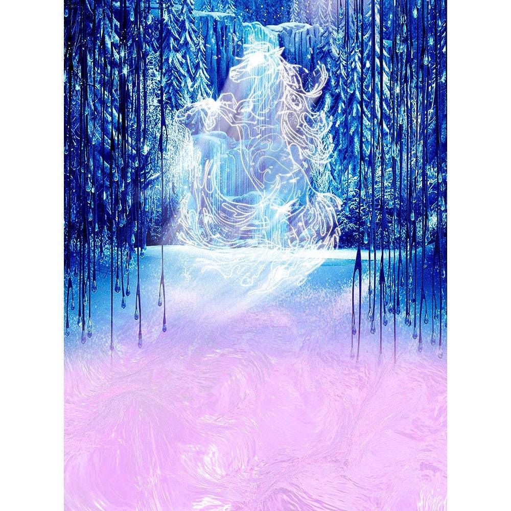 Frozen Ice Palace Photography Background - Basic 8 x 10