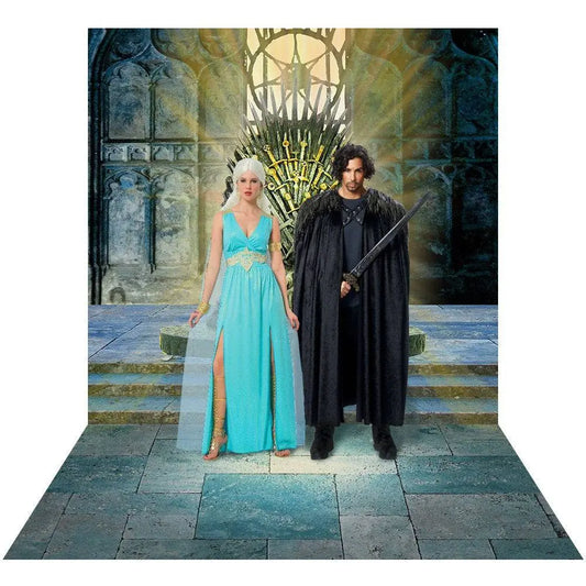 Stone Castle Interior Photo Backdrop