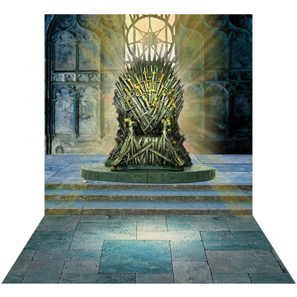Stone Castle Interior Photo Backdrop - Pro 9 x 16