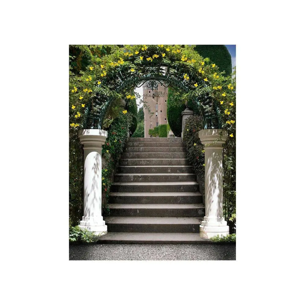 Garden Arch Stairway Photography Background - Basic 4.4 x 5