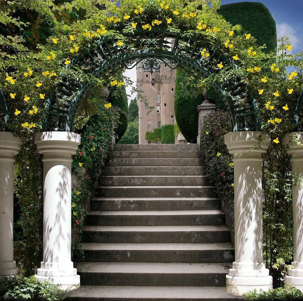 Garden Arch Stairway Photography Background - Pro 10 x 10