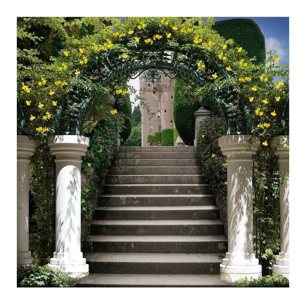 Garden Arch Stairway Photography Background - Pro 8 x 8