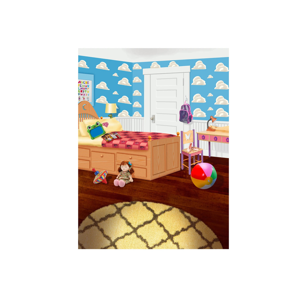 Toy Story Girls Bedroom Backdrop Alba Backgrounds