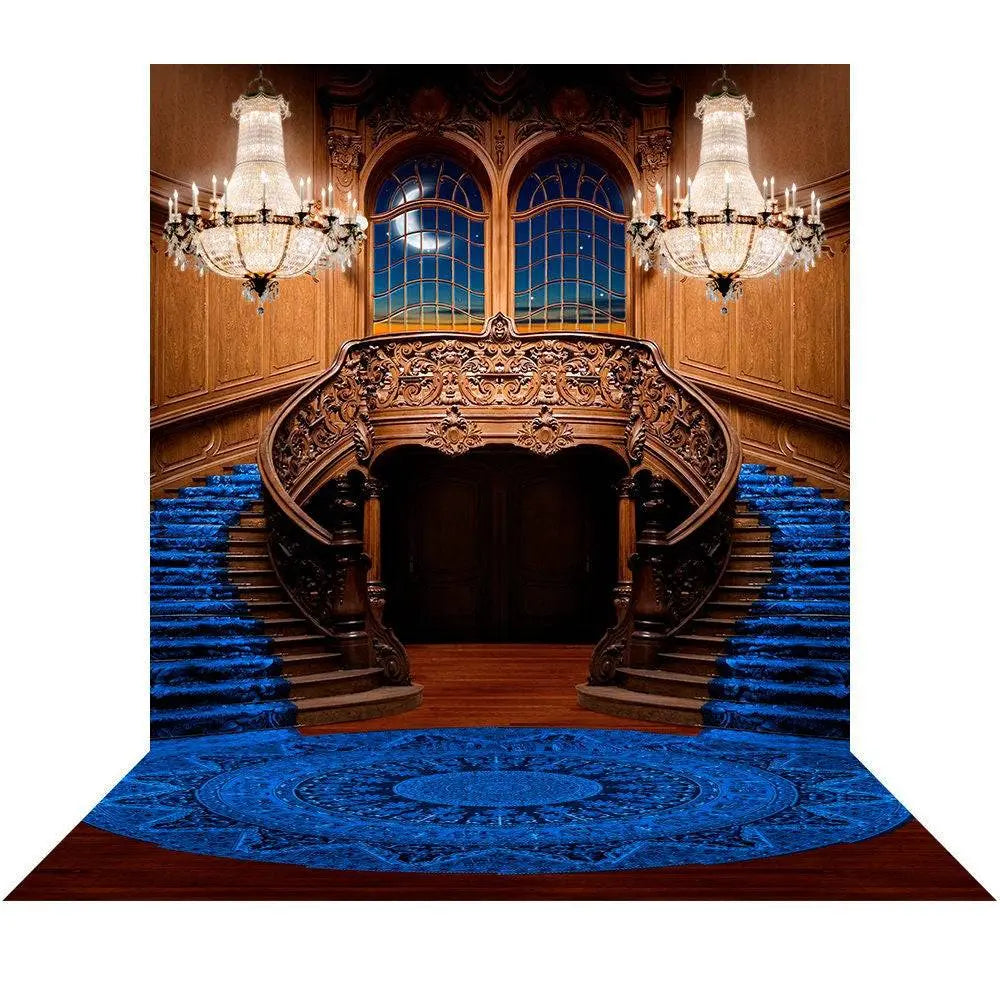 Grand Double Staircase Photography Background - Pro 9 x 16