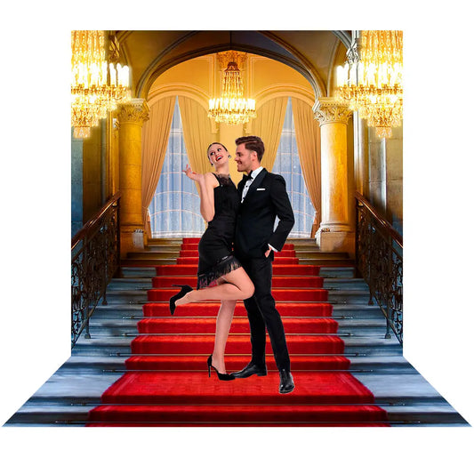 Grand Staircase Interior Photo Backdrop Alba Backgrounds