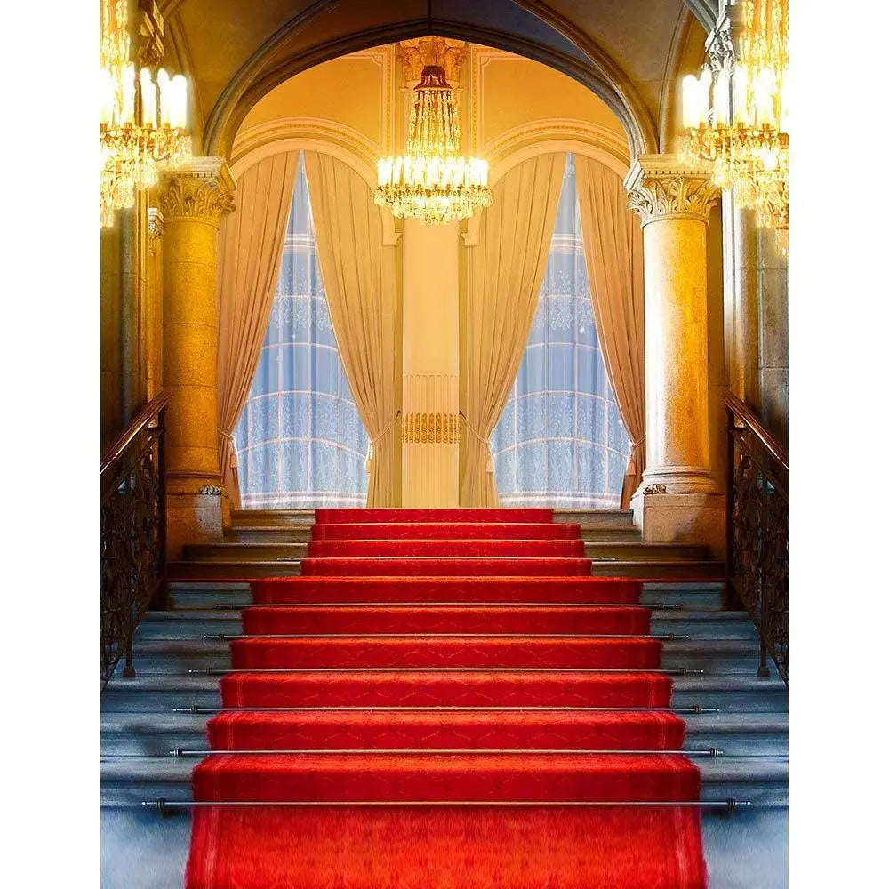 Grand Staircase Interior Photo Backdrop - Basic 8 x 10
