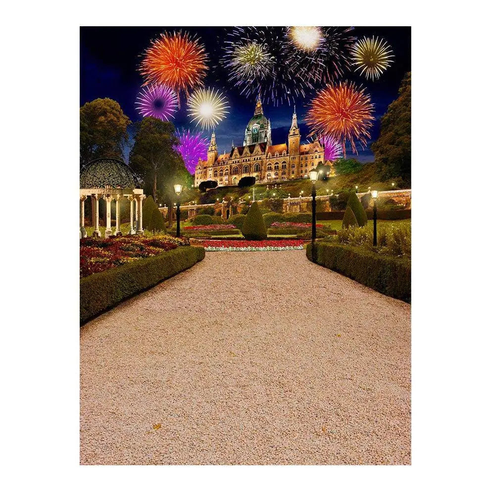 Great Gatsby Garden and Fireworks Photo Backdrop - Pro 6  x 8
