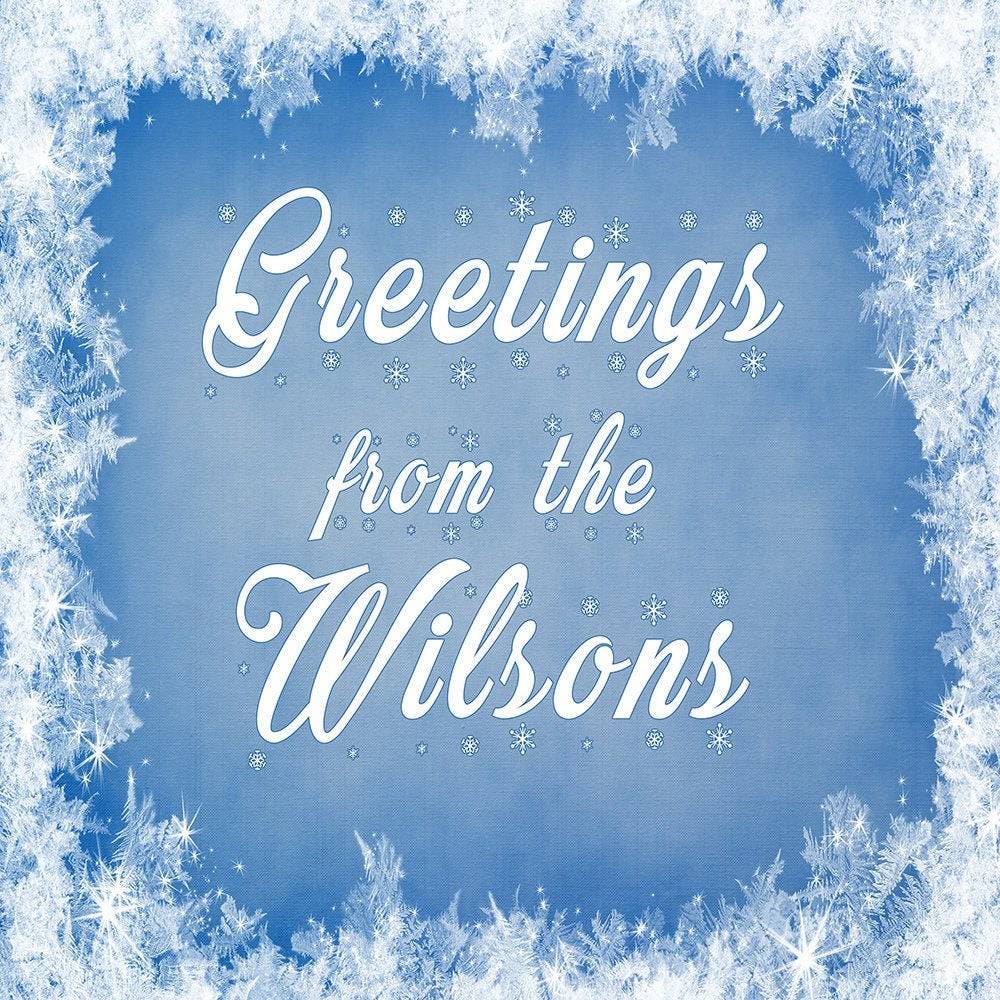 Customizable Snow Flake Decorative Photo Background - Basic 10 x 8