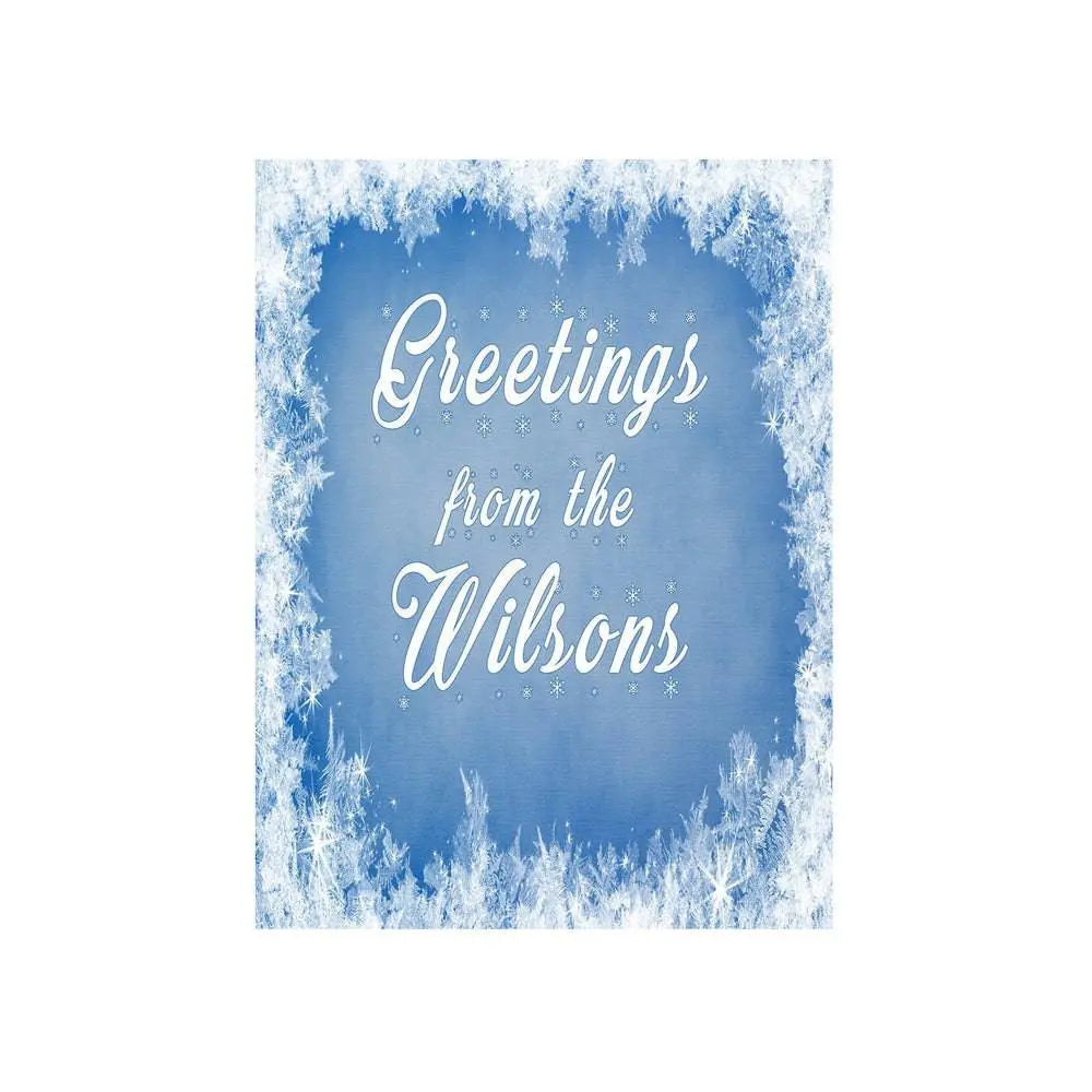 Customizable Snow Flake Decorative Photo Background - Basic 4.4  x 5