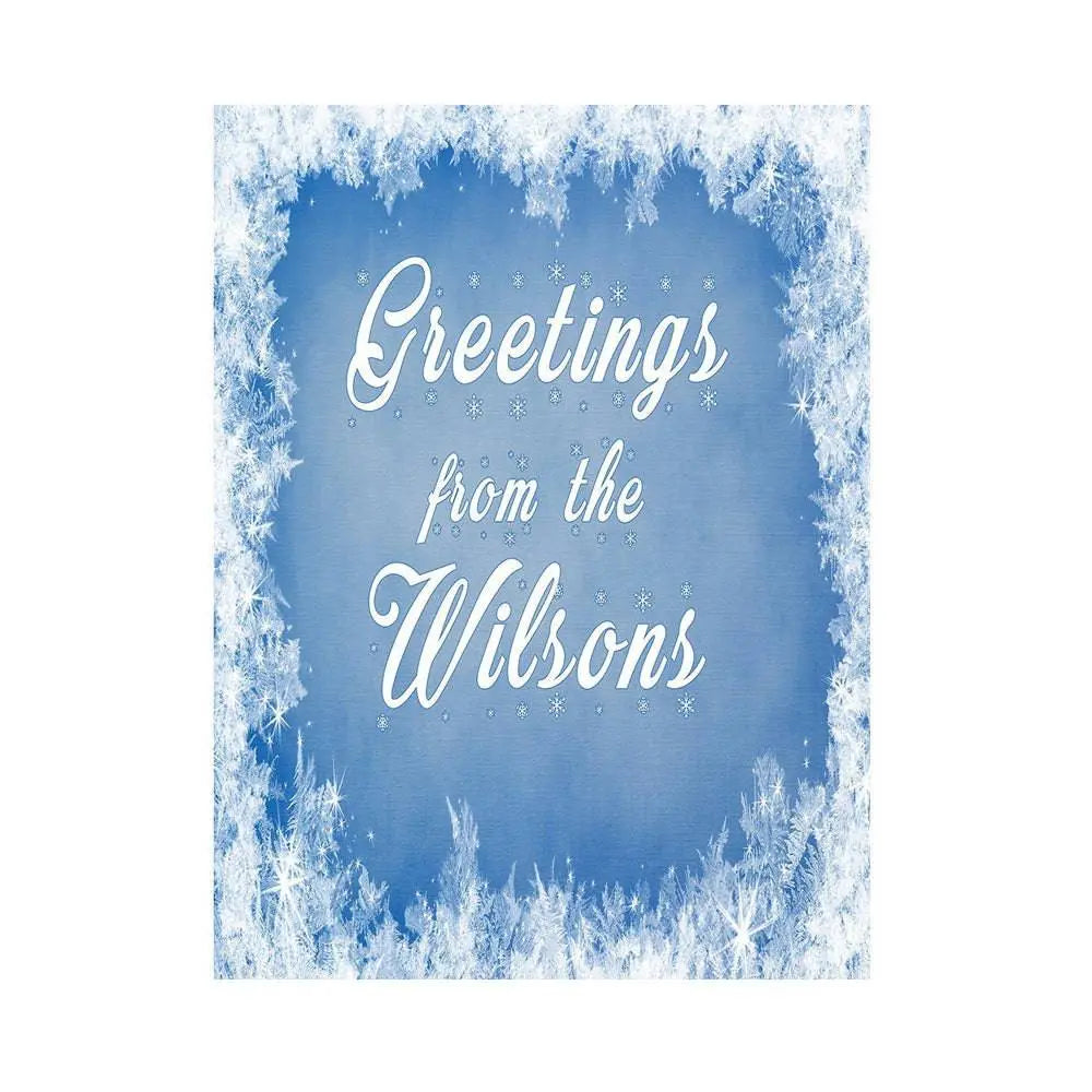 Customizable Snow Flake Decorative Photo Background - Basic 5.5  x 6.5