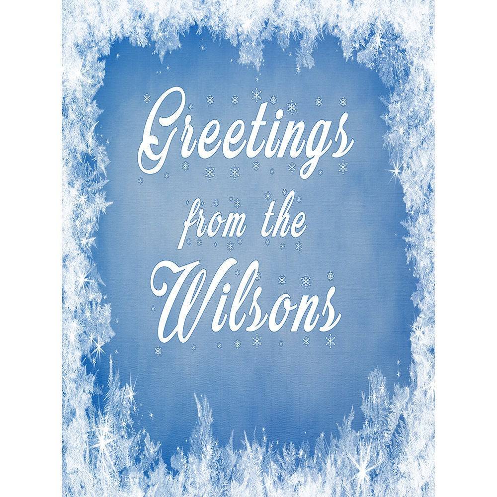 Customizable Snow Flake Decorative Photo Background - Basic 8 x 10