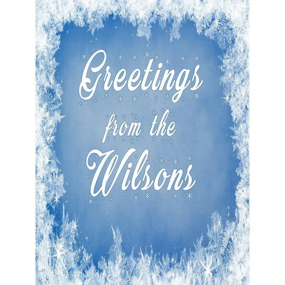 Customizable Snow Flake Decorative Photo Background - Pro 8  x 10