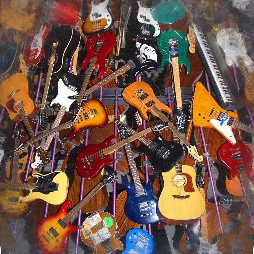 Customizable Guitar Lovers Photo Background - Basic 10 x 8