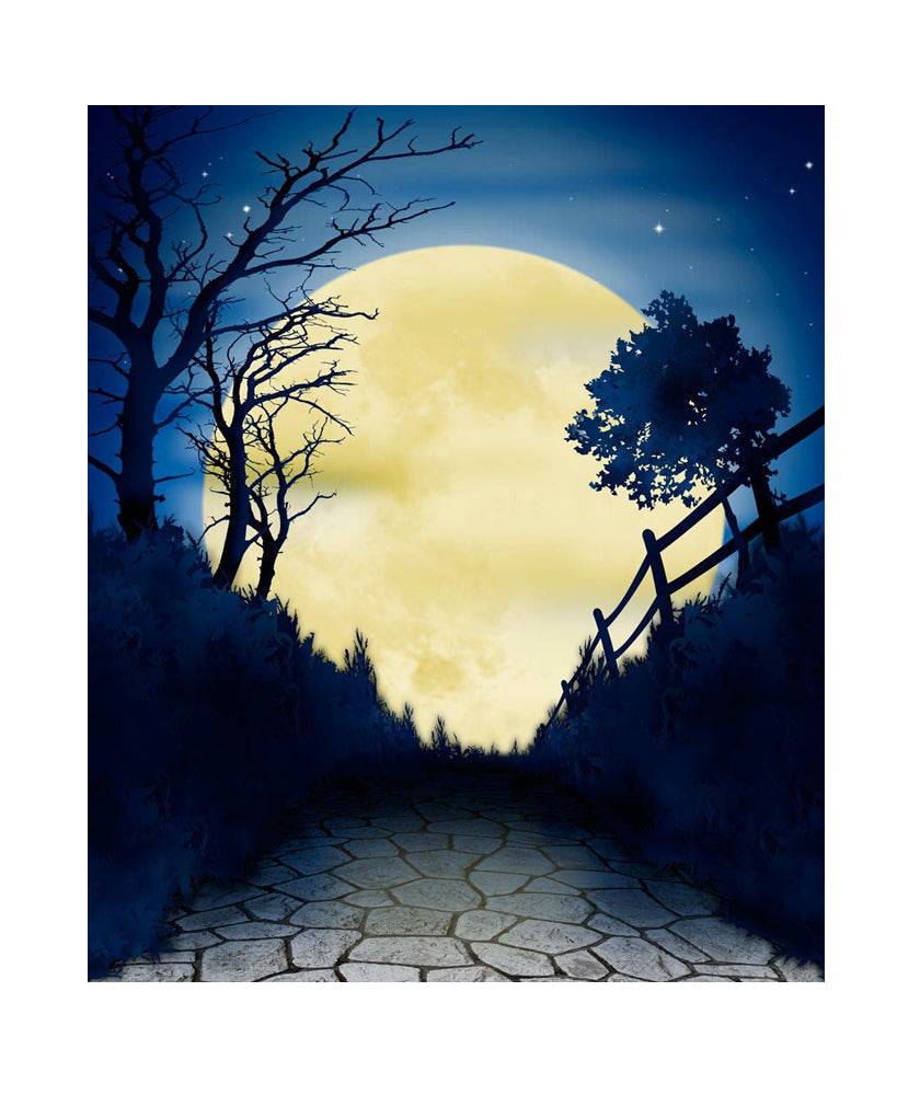 Halloween Moon Hocus Pocus Photo Backdrop - Basic 5.5 x 6.5