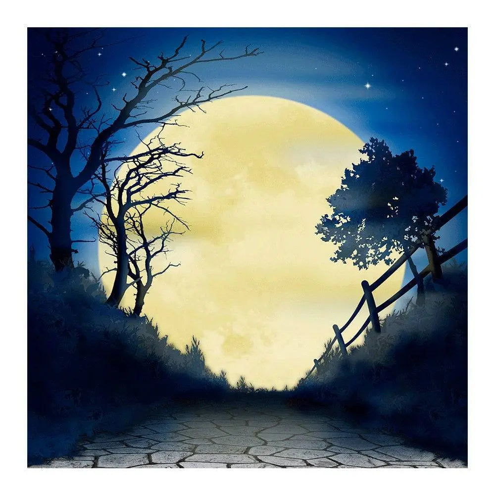 Halloween Moon Hocus Pocus Photo Backdrop - Pro 8  x 8