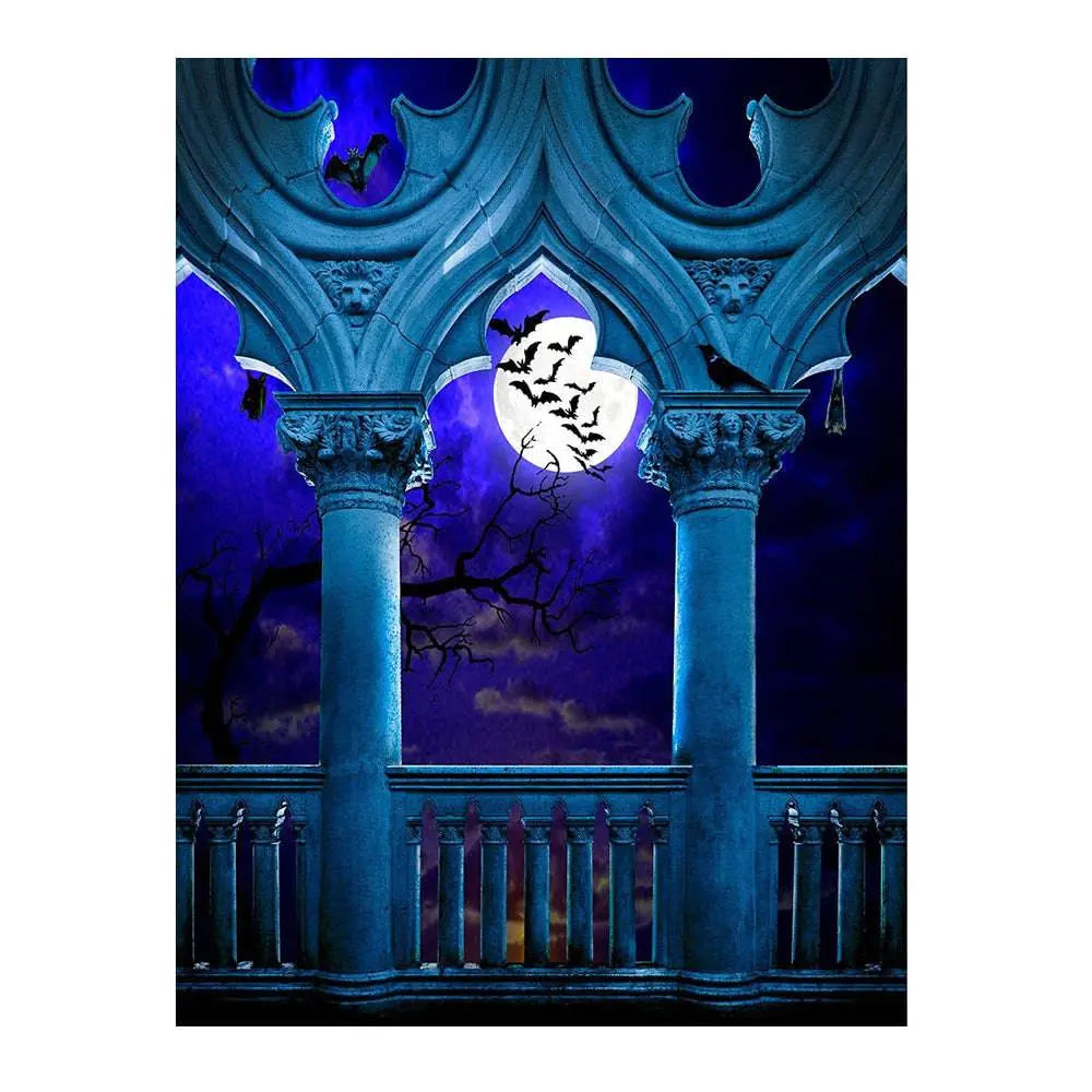 Halloween Party Full Moon Photography Background - Pro 6  x 8