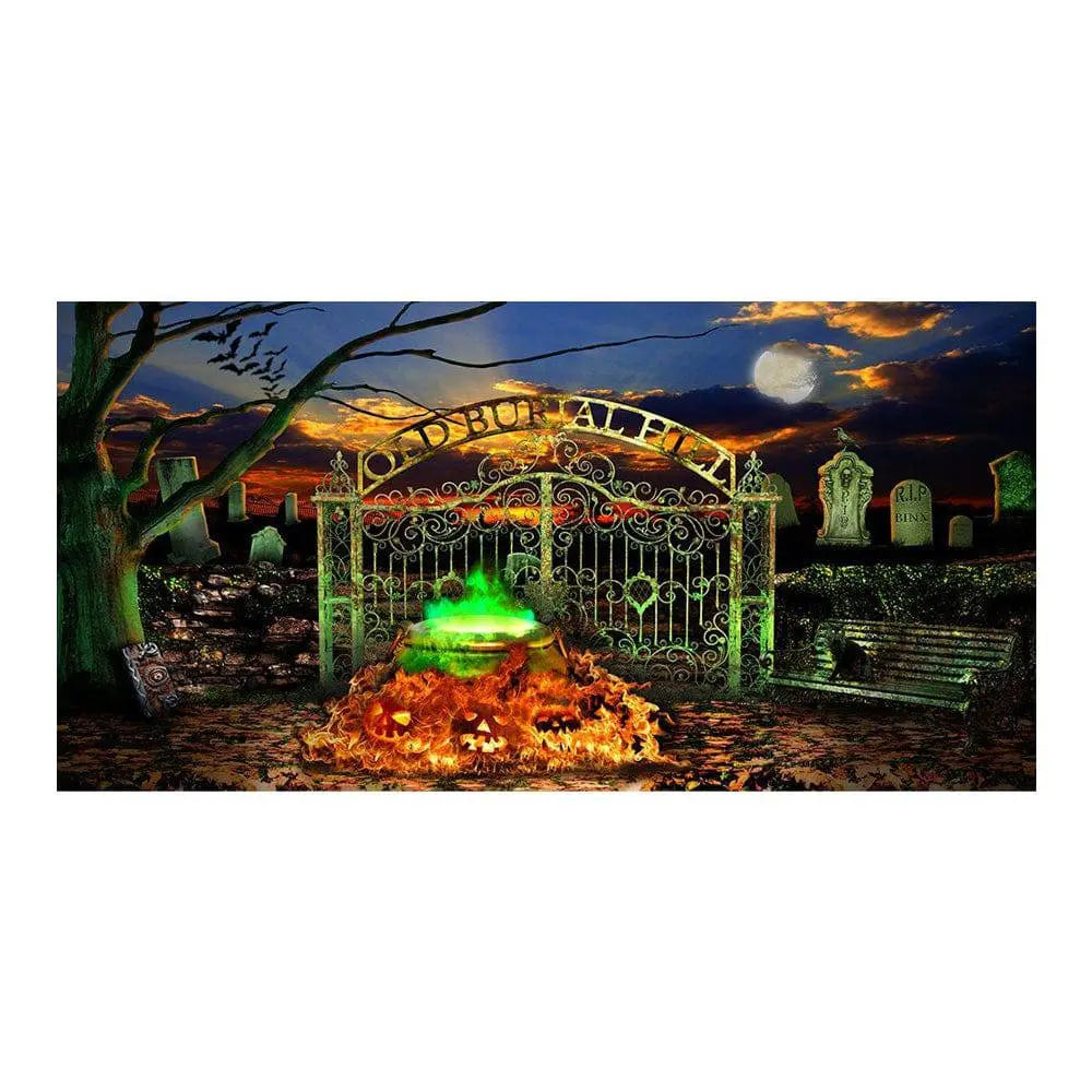 Hocus Pocus Halloween Horror Party Photography Background - Basic 16  x 8