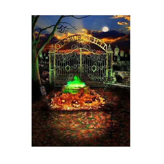 Hocus Pocus Halloween Horror Party Photography Background - Basic 5.5  x 6.5