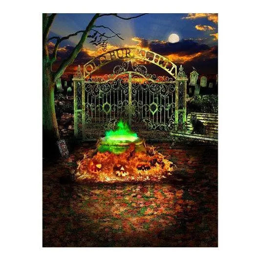 Hocus Pocus Halloween Horror Party Photography Background - Pro 6  x 8