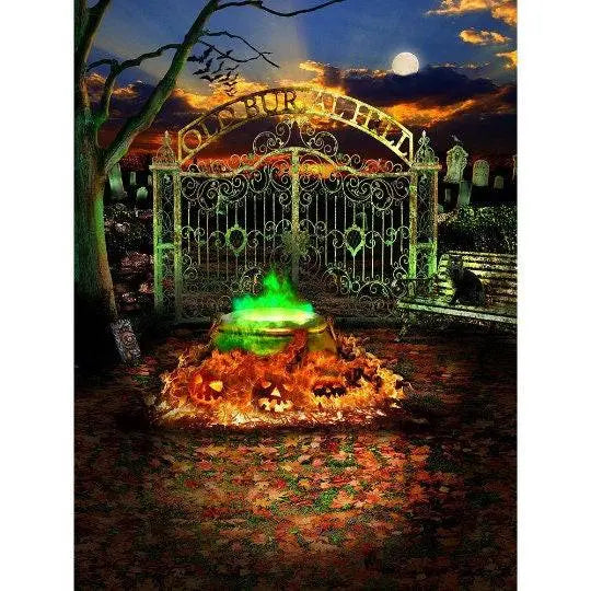 Hocus Pocus Halloween Horror Party Photography Background - Pro 8  x 10