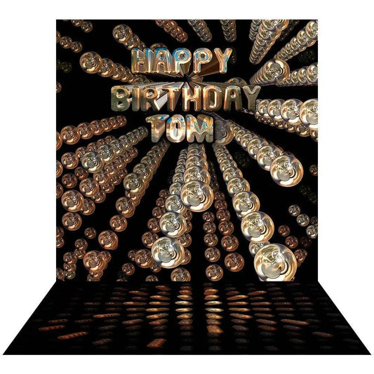 Space Orbs Customizable Photo Backdrop - Basic 8  x 16