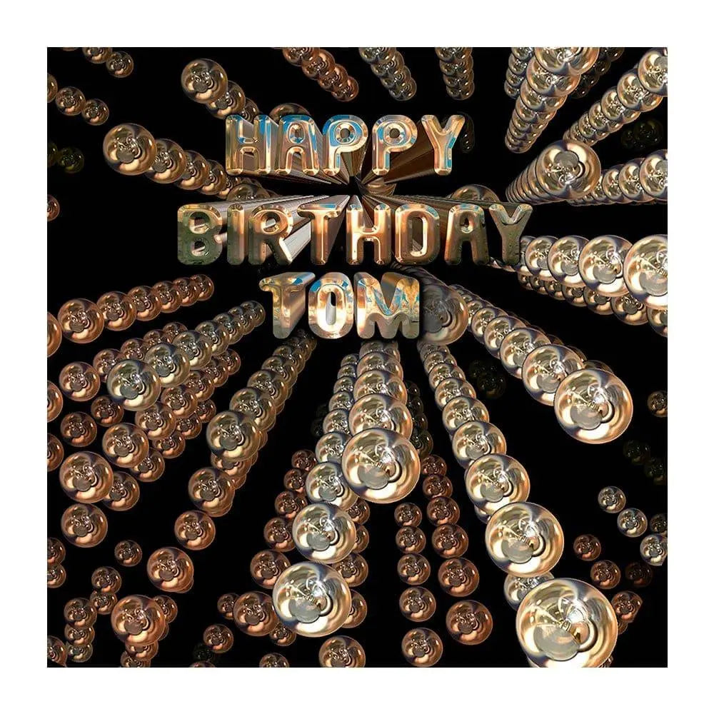 Space Orbs Customizable Photo Backdrop - Basic 8  x 8