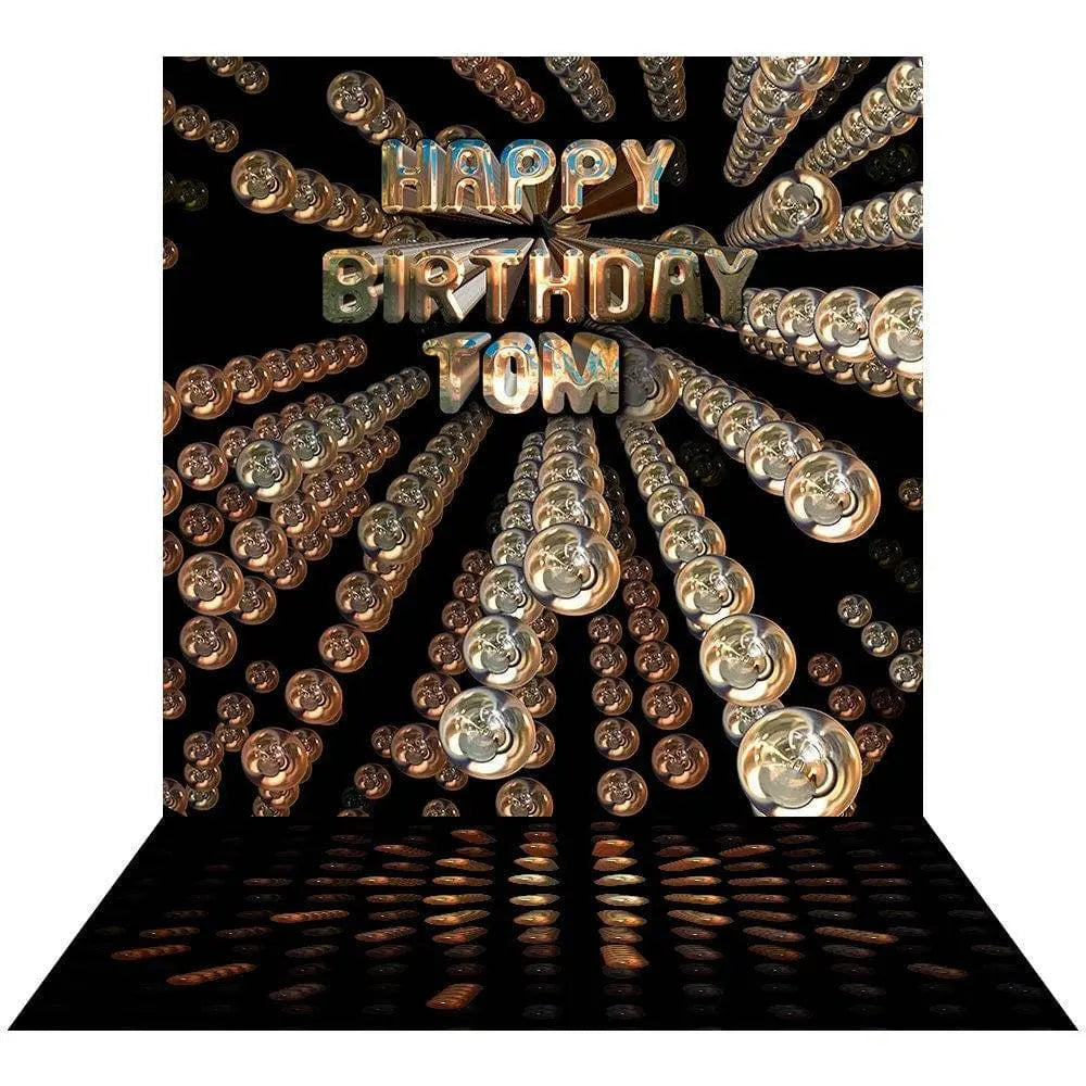 Happy Birthday Backdrop, Stunning Party Photo Backdrop, Personalize Names, Children's Birthday Backdrop, Photo Booth Prop - Pro 9 x 16