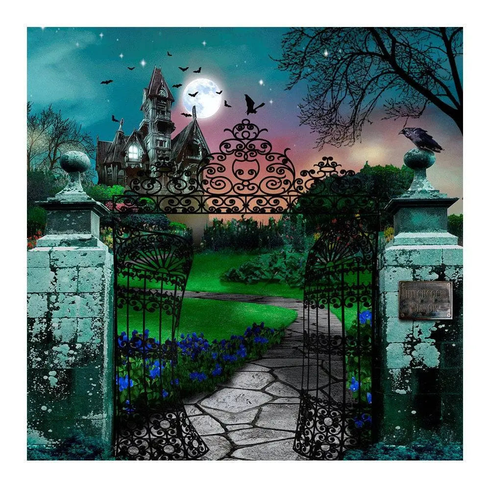 Haunted Curiosity Castle Photography Backdrop - Basic 8 x 8