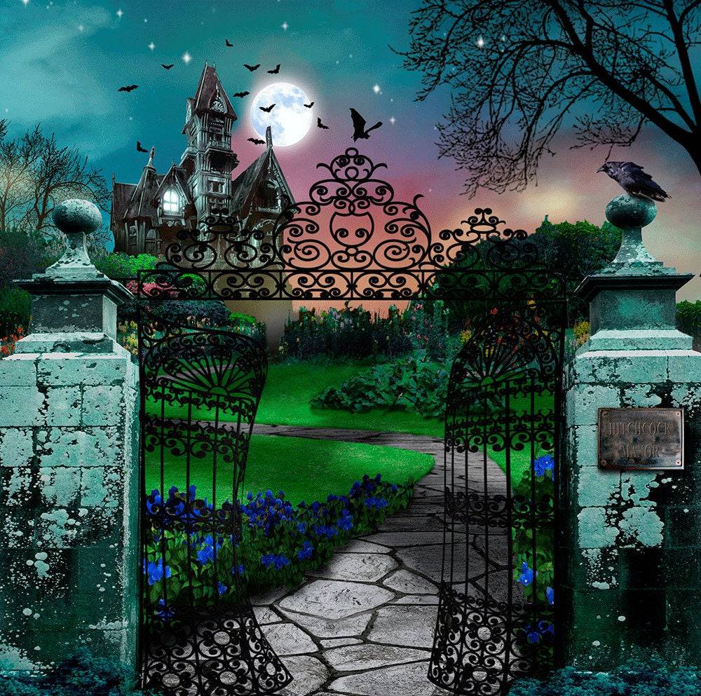 Haunted Curiosity Castle Photography Backdrop - Pro 10 x 10
