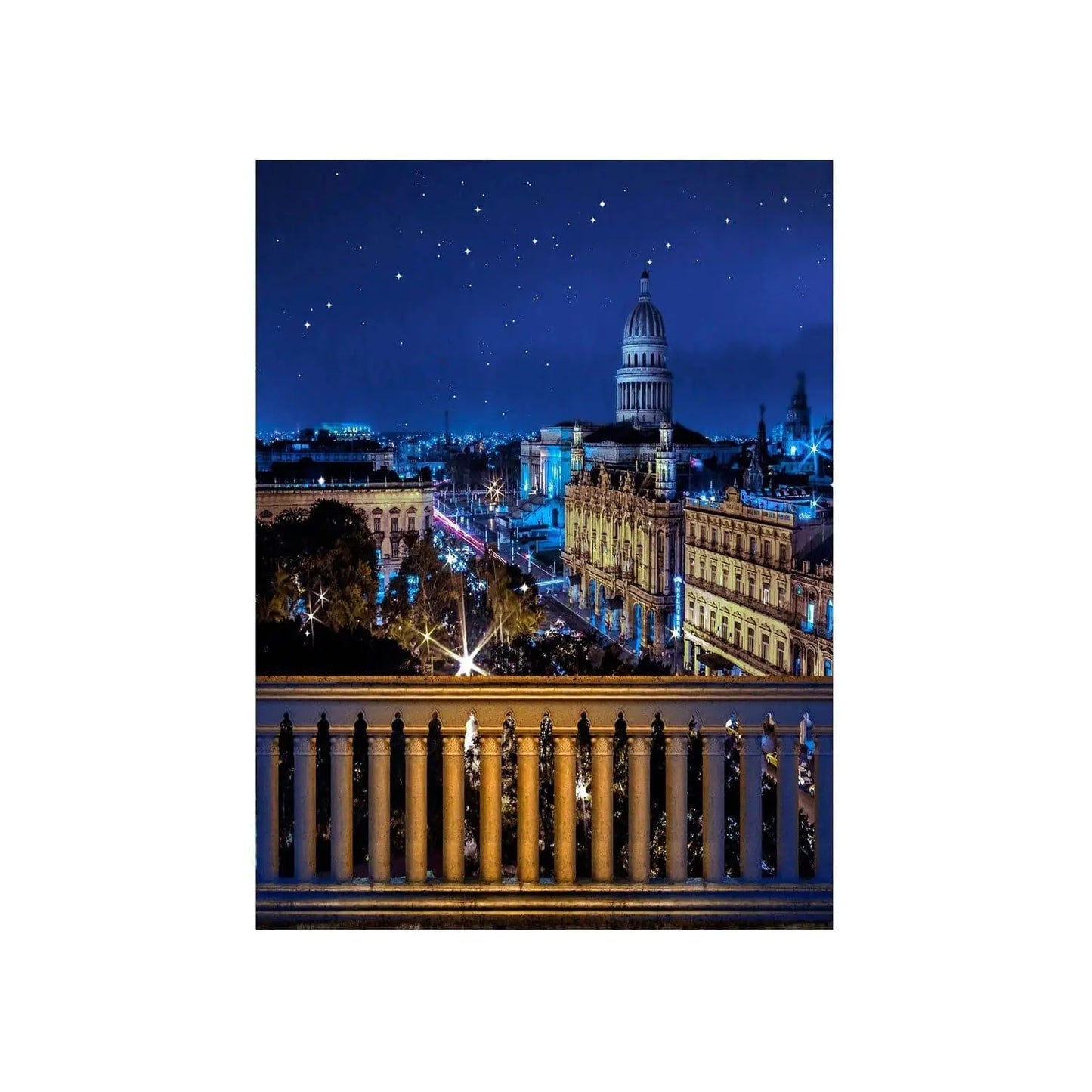 Havana Cuba City Skyline Photo Backdrop - Basic 4.4  x 5