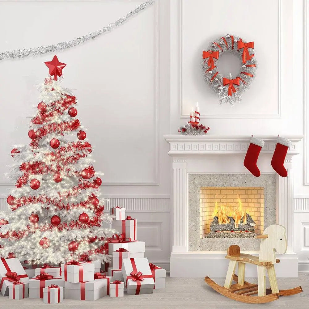 High Key Christmas Photo Backdrop Holiday Background - Basic 10 x 8