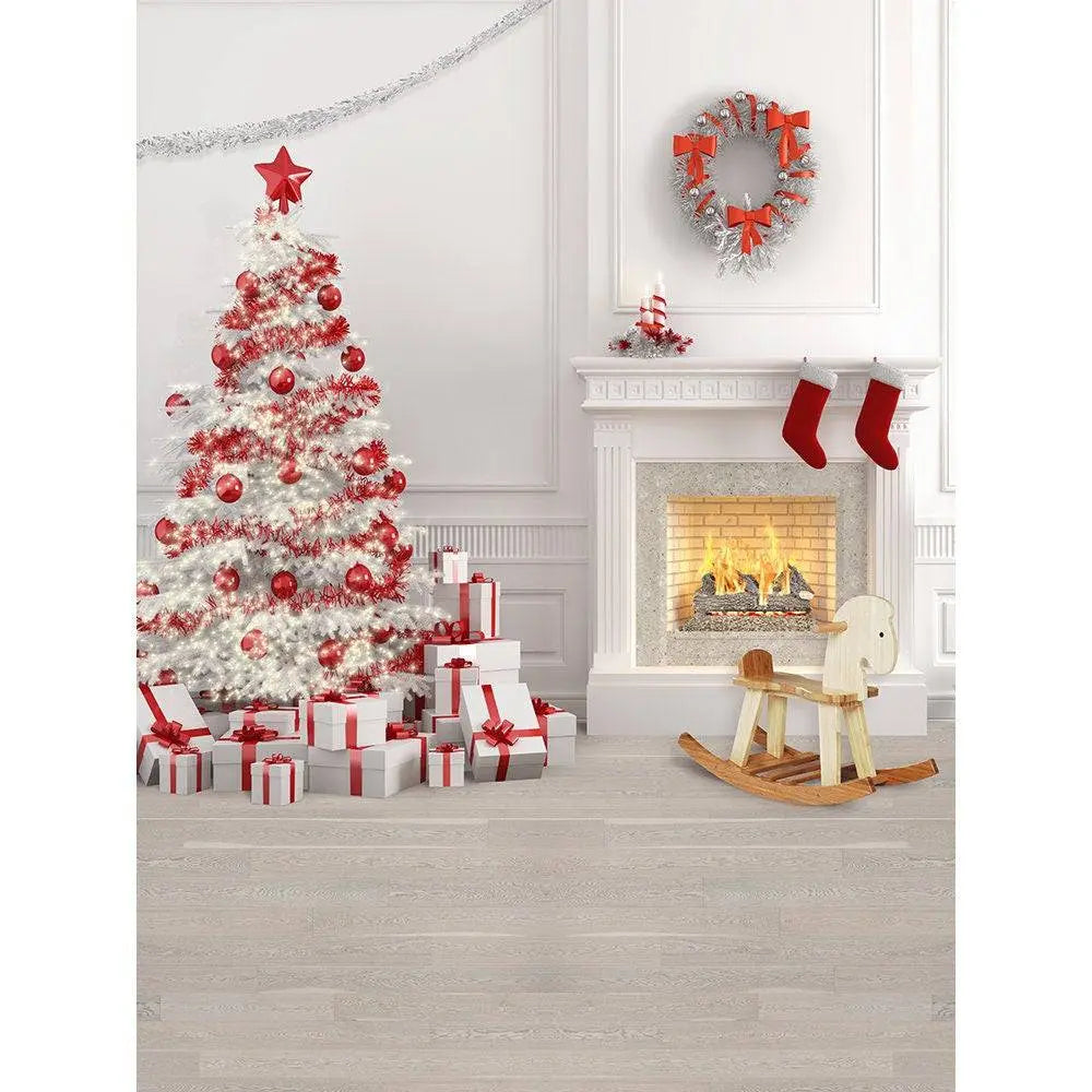 High Key Christmas Photo Backdrop Holiday Background - Basic 8 x 10