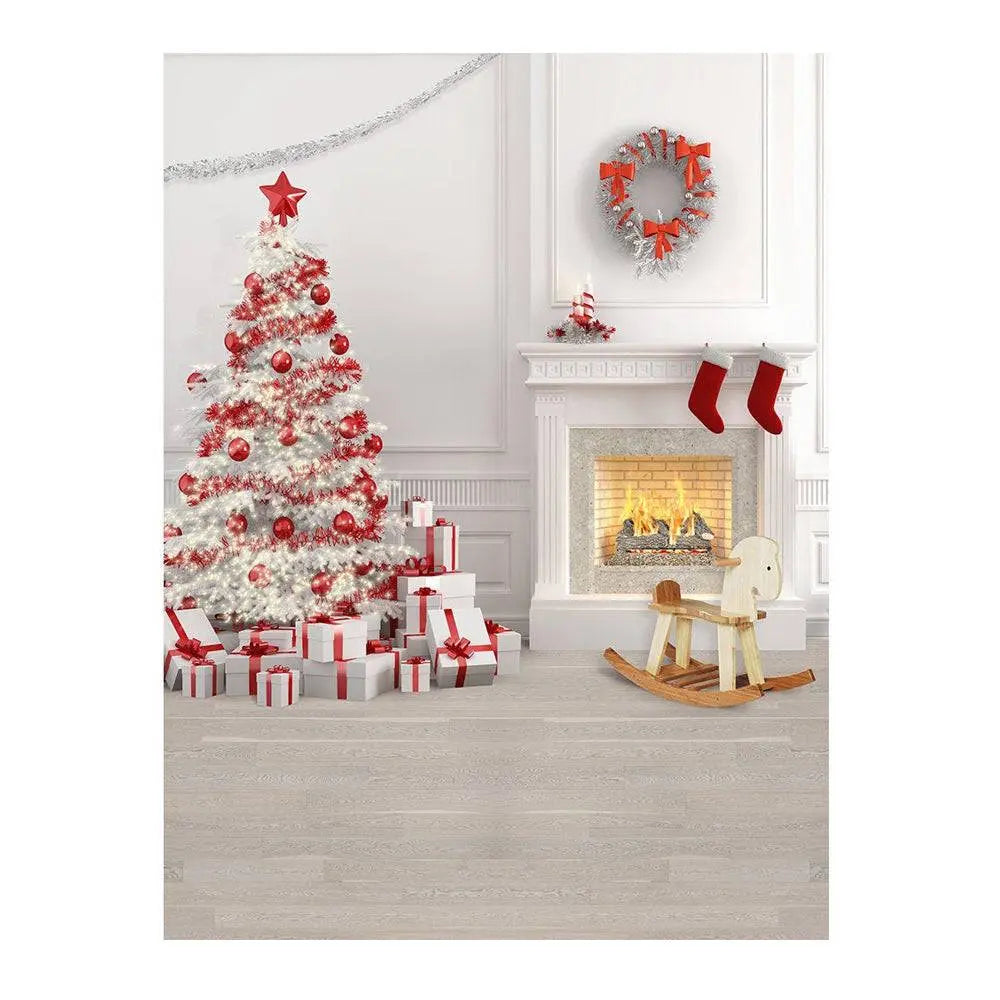 High Key Christmas Photo Backdrop Holiday Background - Pro 6 x 8
