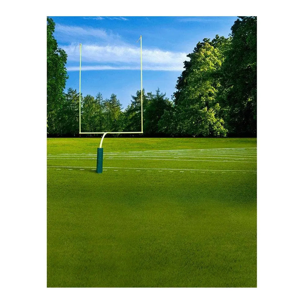 High School Football Field Backdrop - Basic 6 x 8