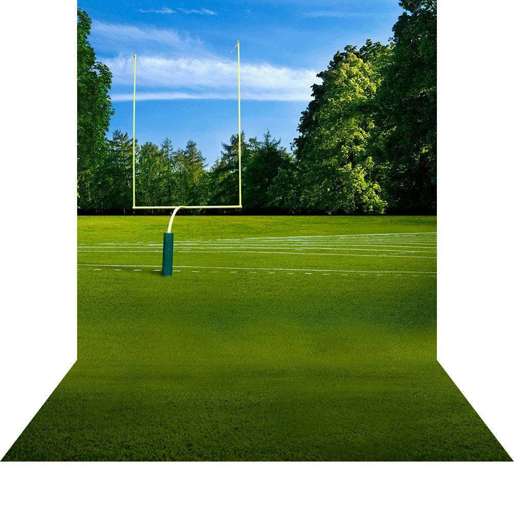 High School Football Field Backdrop - Basic 8 x 16