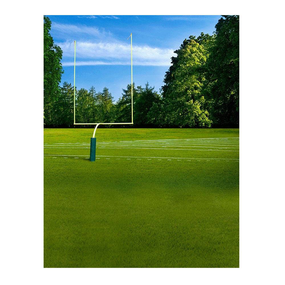 High School Football Field Backdrop - Pro 6 x 8