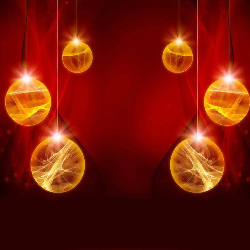 Holiday Orbs Photo Backdrop - Pro 10  x 10