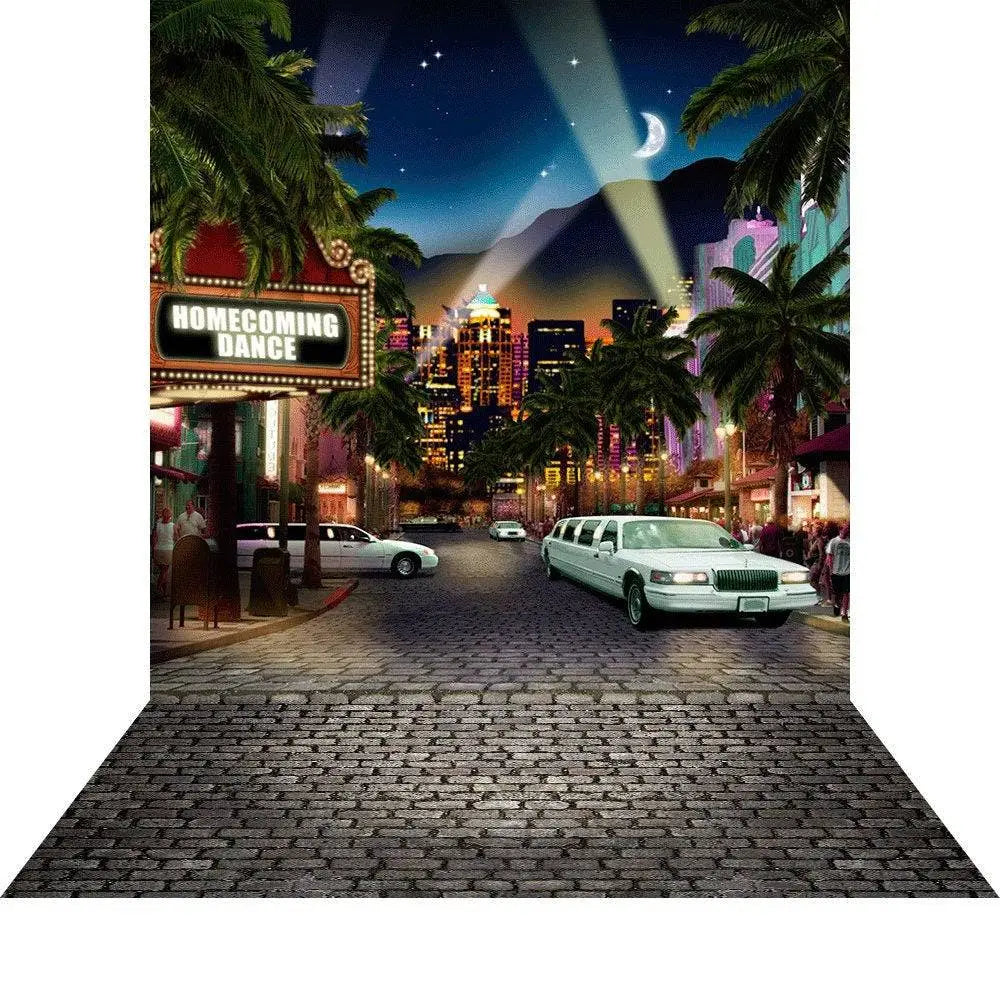 Custom Marquee Hollywood Photo Backdrop - Basic 8  x 16